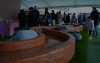 A behind-the-scenes look at how Bluey's Barky Boats were brought to life through Los Angeles experiential marketing event by Fuller Street, experts in experiential marketing fabrications