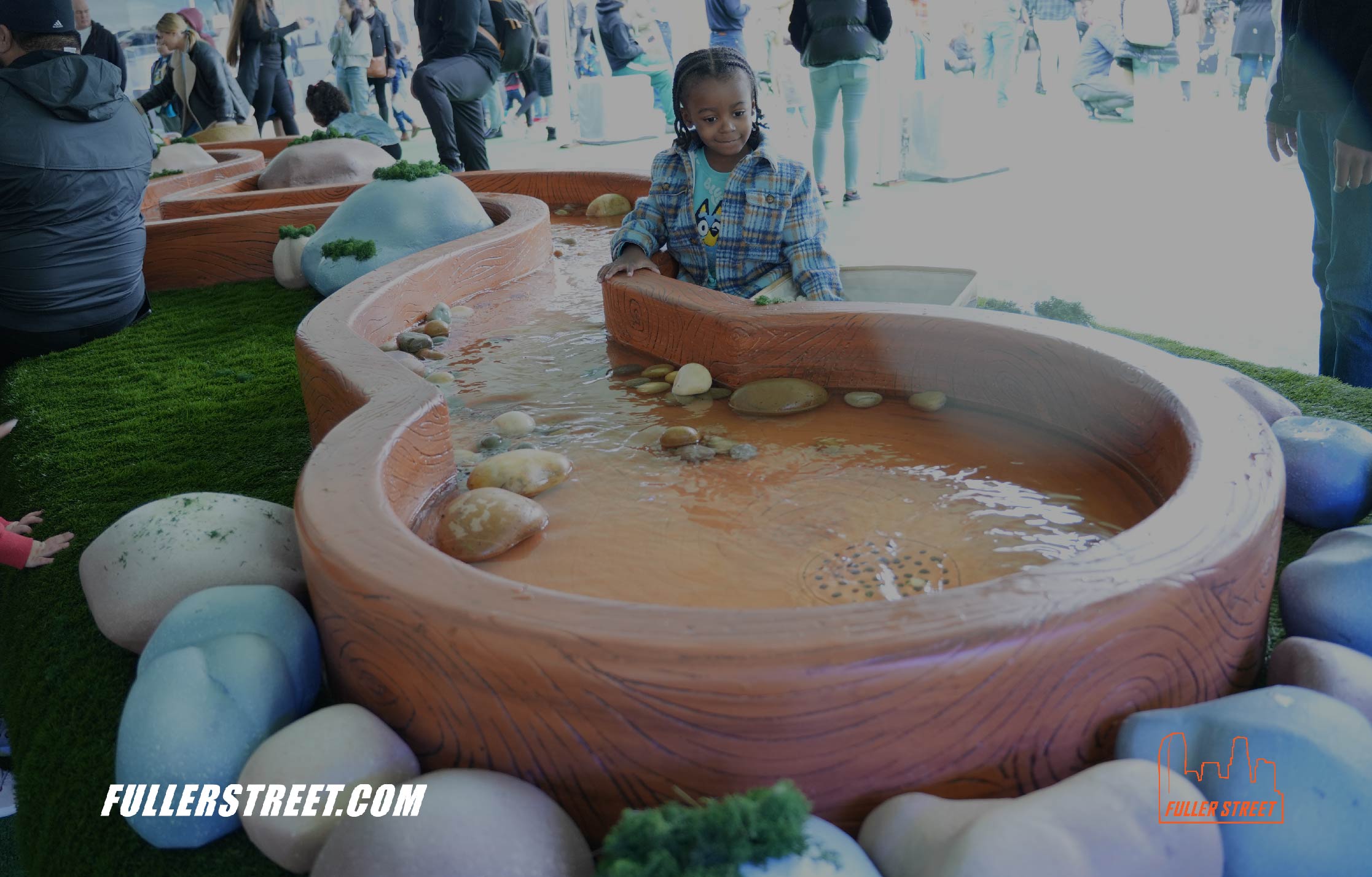 A behind-the-scenes look at how Bluey's Barky Boats were brought to life through Los Angeles experiential marketing event by Fuller Street, experts in experiential marketing fabrications