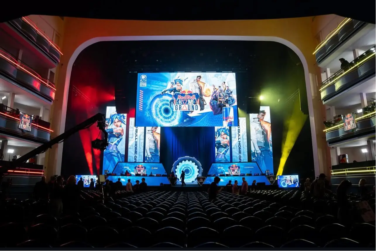 Fuller Street fabrication for Red Bull Home Ground NYC featuring custom esports stage elements and scenic surrounds