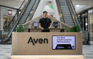 Aven Credit Card Mall Kiosk retail fabrication by Fuller Street