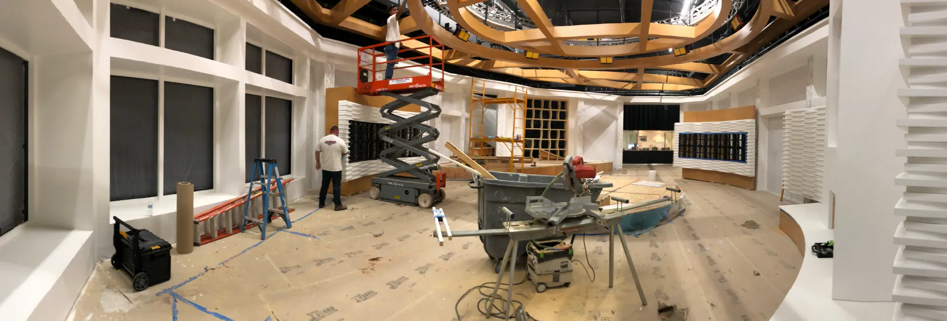 Better Together TBN Set Build by Fuller Street Fabrications 6 The Fuller Street crew in progress of building the Better Together Set on TBN