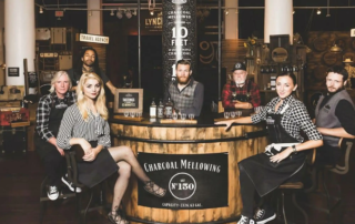 The cast and crew of the Jack Daniel's Lynchburg General Pop Up with Mirrorball and Fuller Street