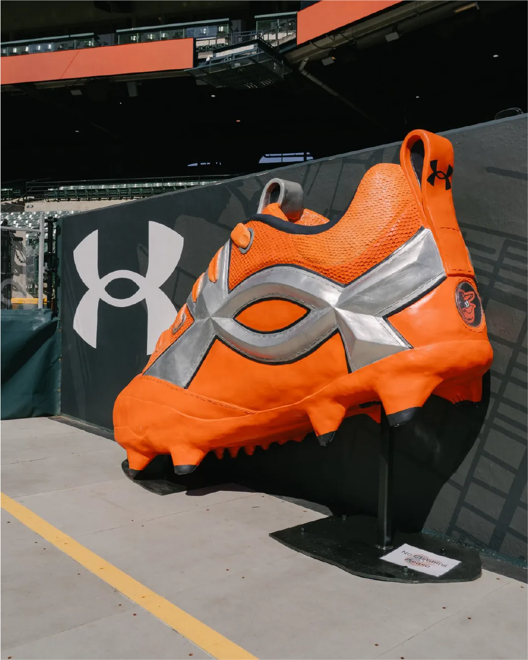 Under Armour Reveals New Cleat on Home Run Porch at Camden Yards