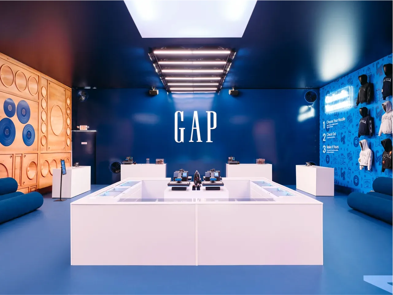 Interior view of the Gap activation at Coachella 2026