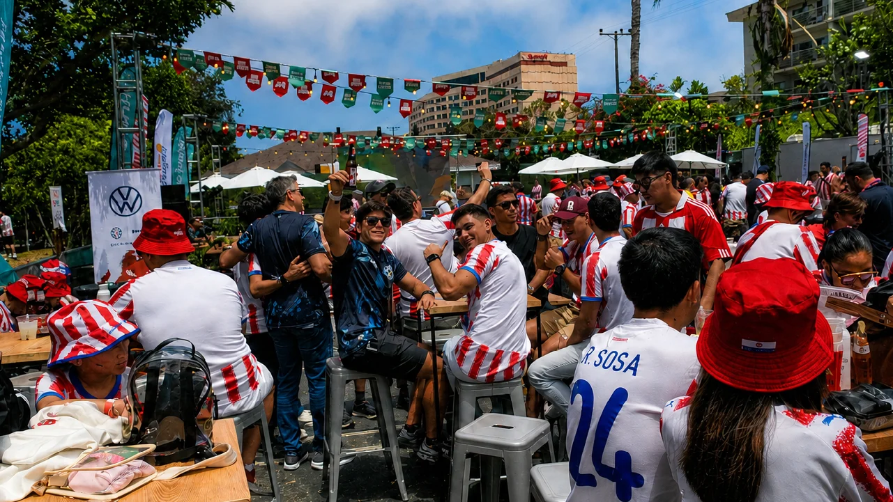 casa-albirroja-fan-zone-experience-los-angeles-1 Paraguay World Cup fans gather at the Casa Albirroja Fan Experience in Los Angeles