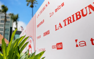 A photo op provided by Fuller Street for the Casa Albirroja Fan Experience in Los Angeles
